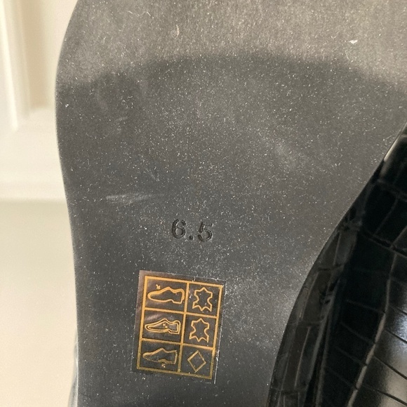 NWOT Jeffrey Campbell Free People Black Animal Print Studious Loafer Mules 9.5 - Picture 7 of 7